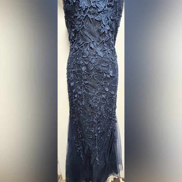 Source Unknown Midnight Blue Floral Maxi Dress - Picture 7 of 13